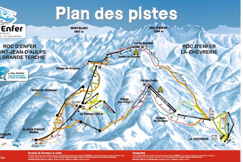 Saint-Jean-dʼAulps Le Relai S31 - Grand Et Lumineux Studio Avec Coin Montagne 4-6 Pers, Tout Equipe, Avec Wifi, A 30M Des Pistes Avec Un Grand Balcon, Draps Non Compris מראה חיצוני תמונה